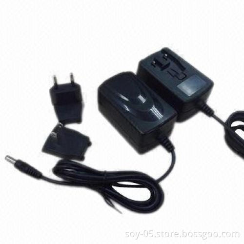 AC/DC Switching Adapters with 10W Interchangeable Plug, Built-in OCP and SCP